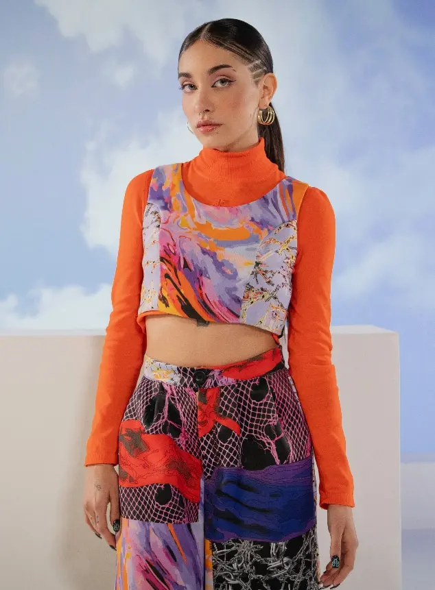 Sobre María Becerra Foto de María Becerra en la Grabación del videoclip Miénteme con TINI